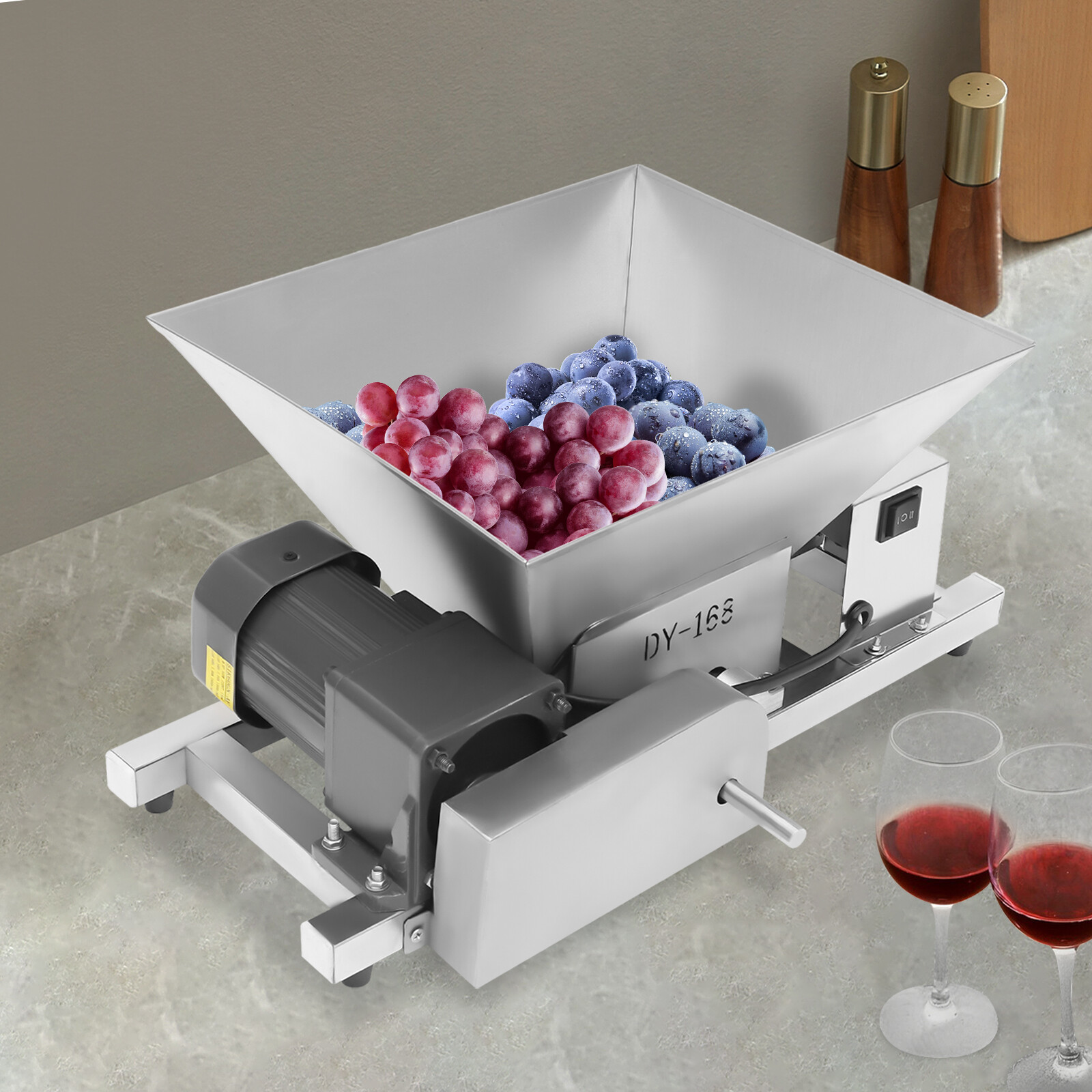 4L Electric Fruit Crushing Machine Bread, Brown Sugar Breaking Machine 60w 110v