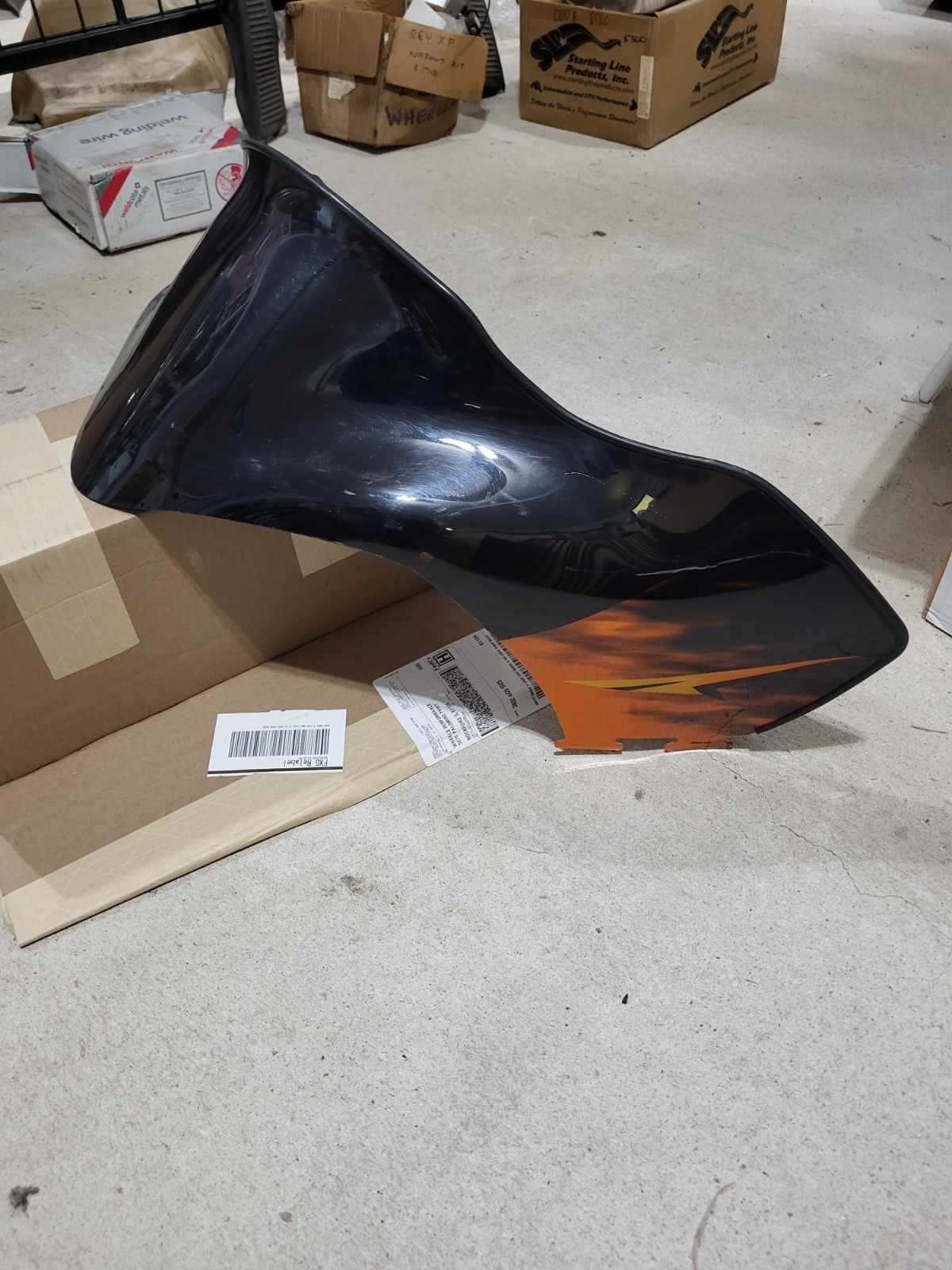 Arctic Cat Snowmobile 4606-206 Firecat Orange Windshield F5 F6 F7