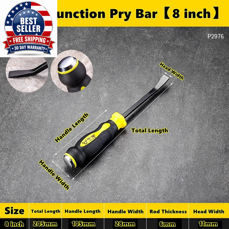 Multi-Function Long Pry Bar 8 12 18 24 Inch Motorcycle Tire Crowbar Strike Cap N