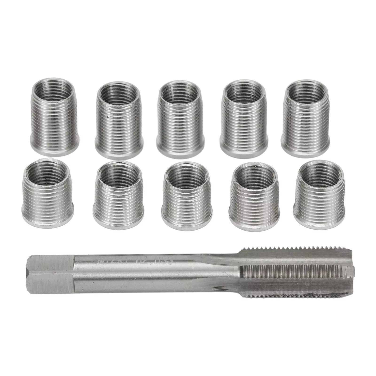 1Set Universal Spark Plug Thread Repair Tool with M10x1.0 Thread Inserts Part