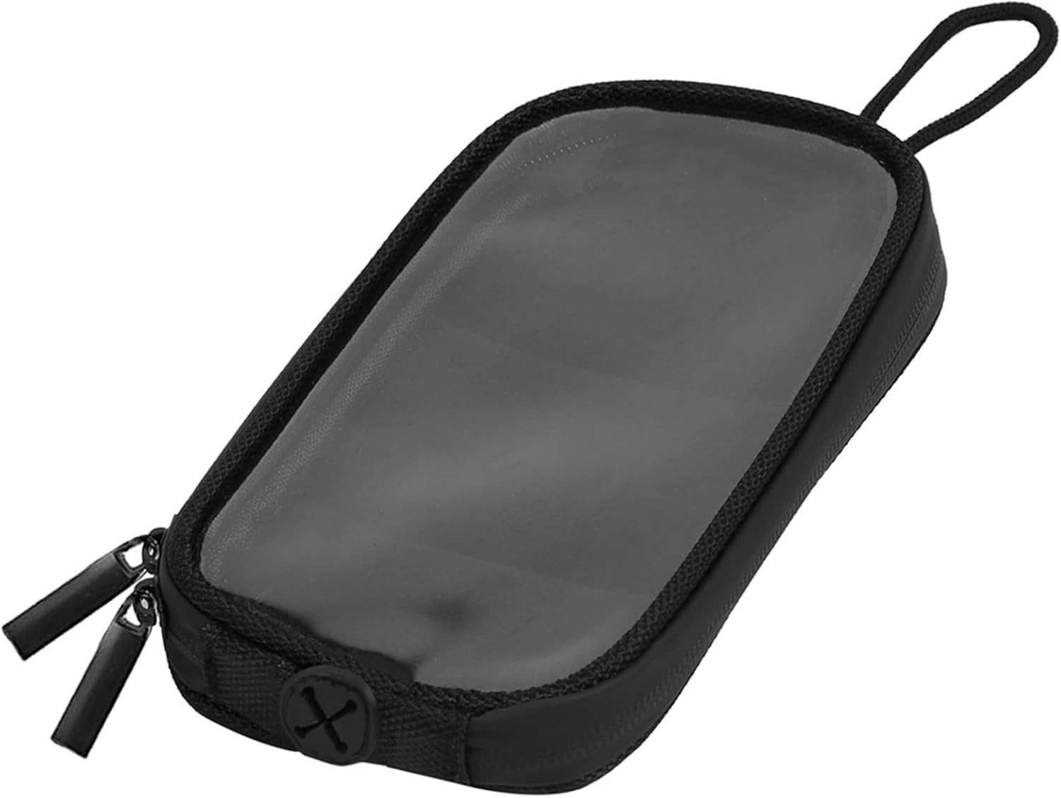 Universal 7'' Magnetic Tank Bag with Headphone Hole PU Leather Waterproof Motorb