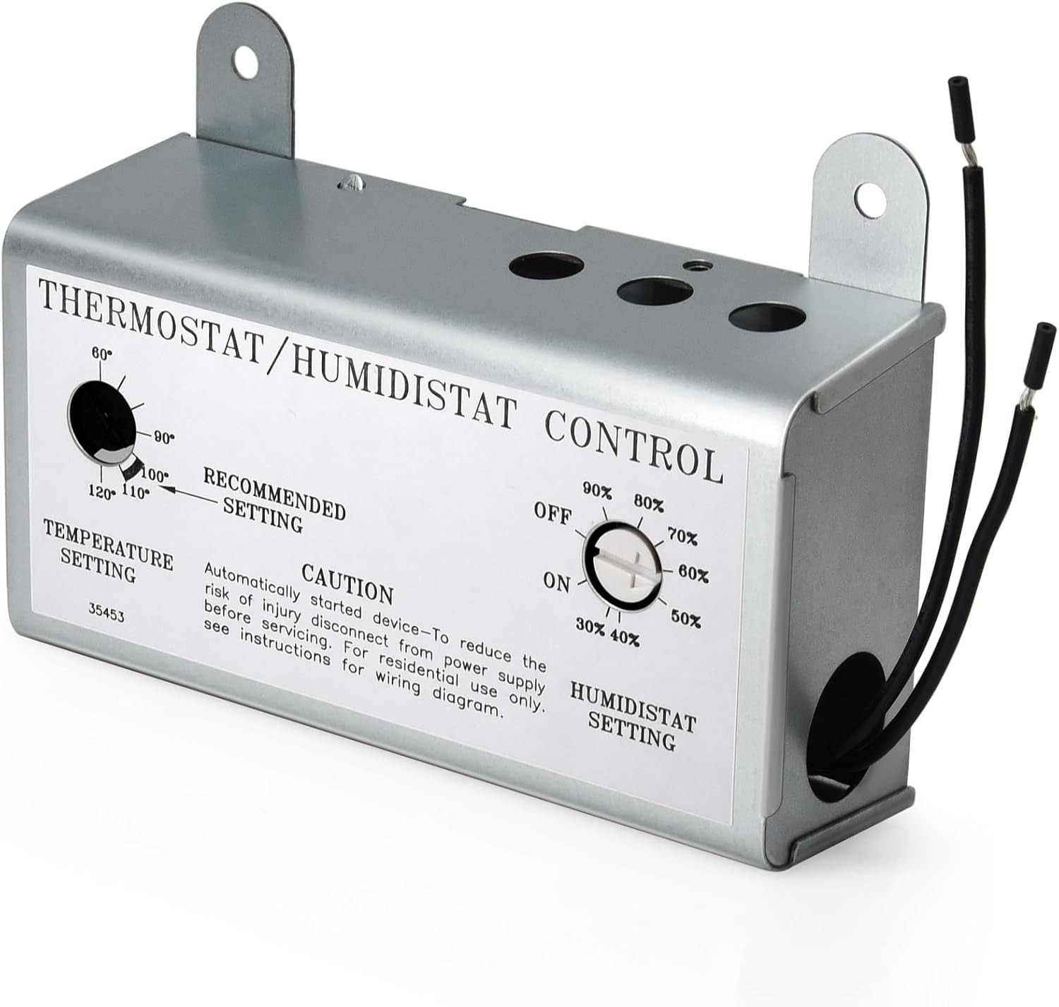 Attic Fan with Thermostat Humidistat Controller, Adjustable Temperature Humidity