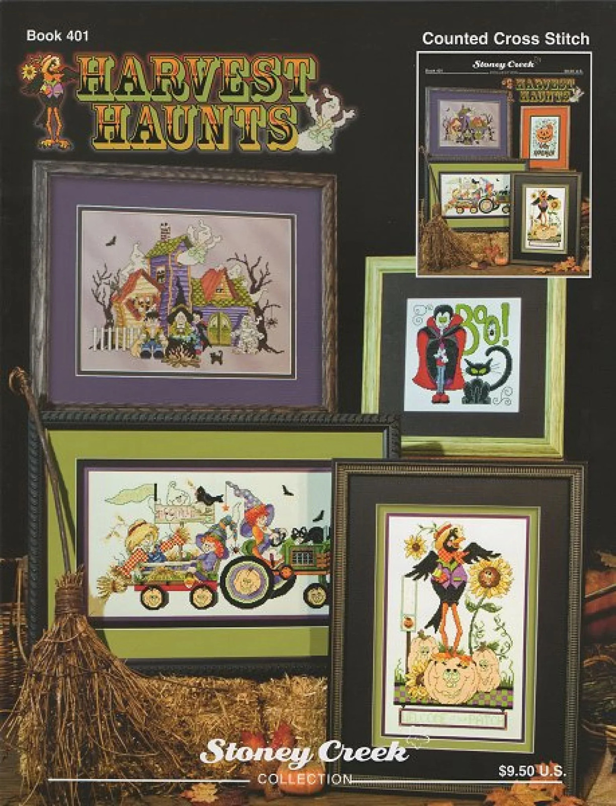 Harvest Haunts BK401 by Stoney Creek cross stitch pattern
