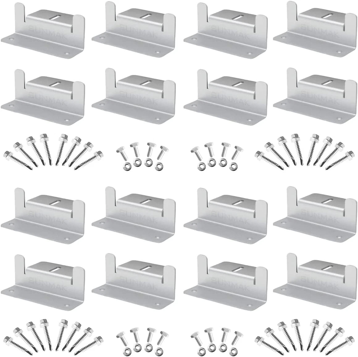 16 Units per Set Solar Panel Mounting Z Brackets, Solar Panel Mounting Brackets