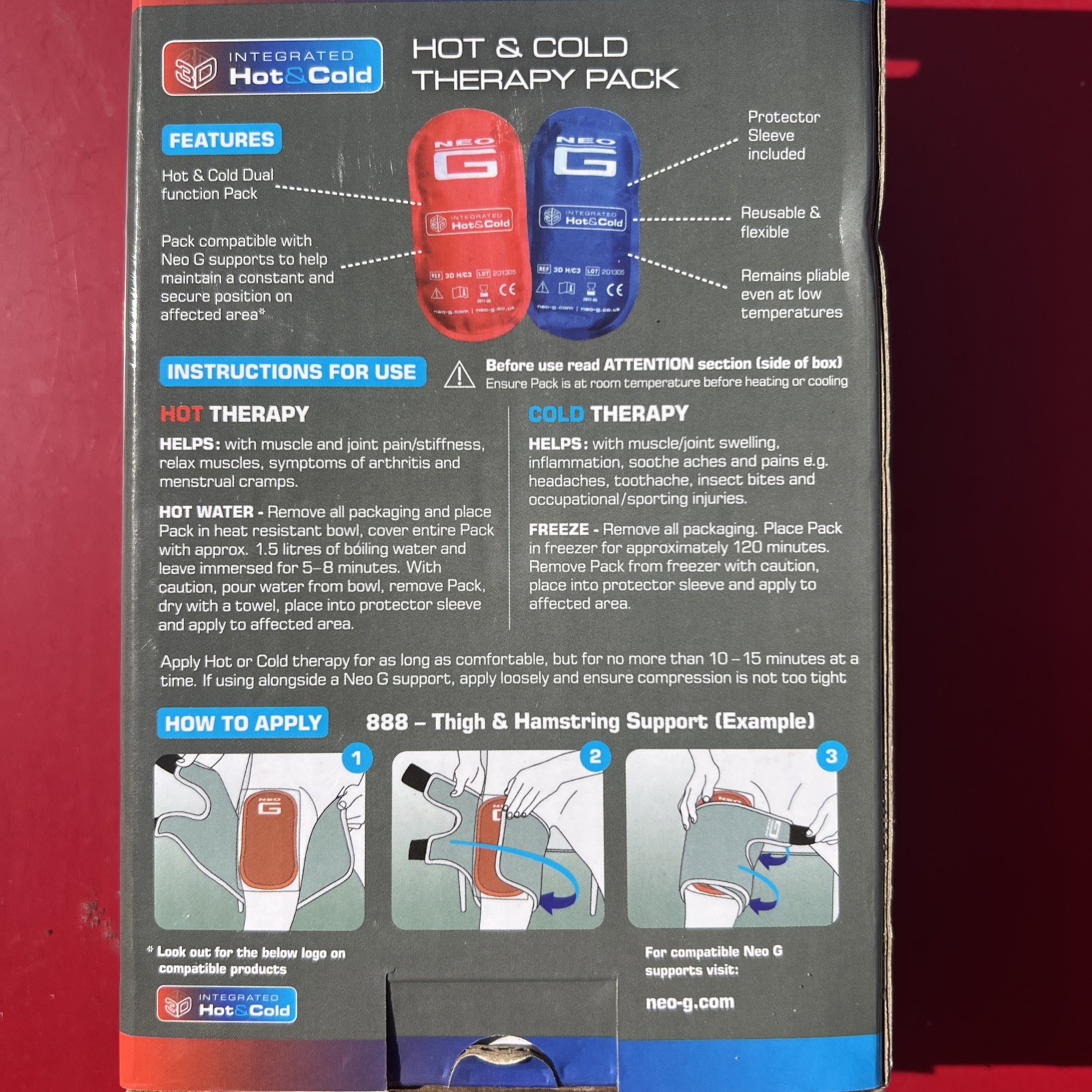 Neo G - Hot & Cold Therapy Pack (1 Unit,Reusable/Dual Function)