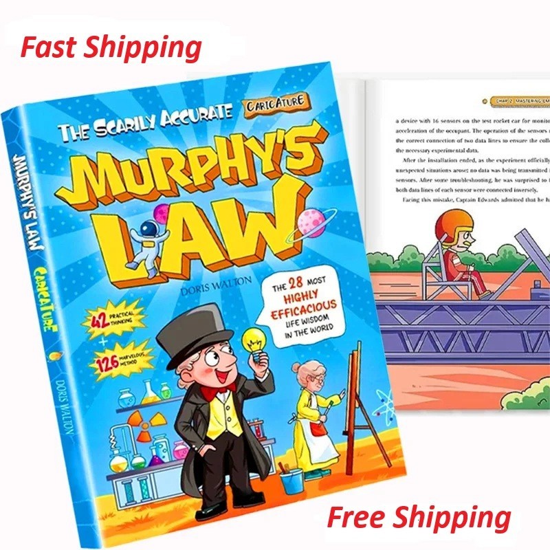Murphy's Law Learning Book for Kids 8-12 with 128 Pages Paperback Illustrated