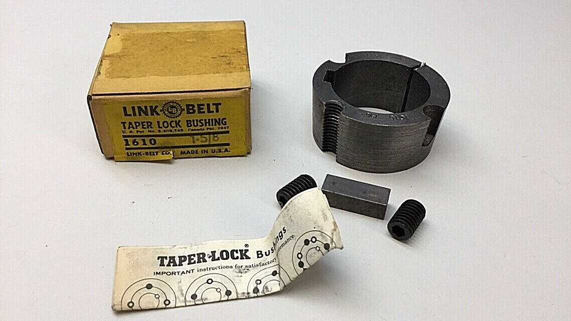 Link Belt 1610 1-5/8 Taper Lock Bushing 1-5/8" Bore