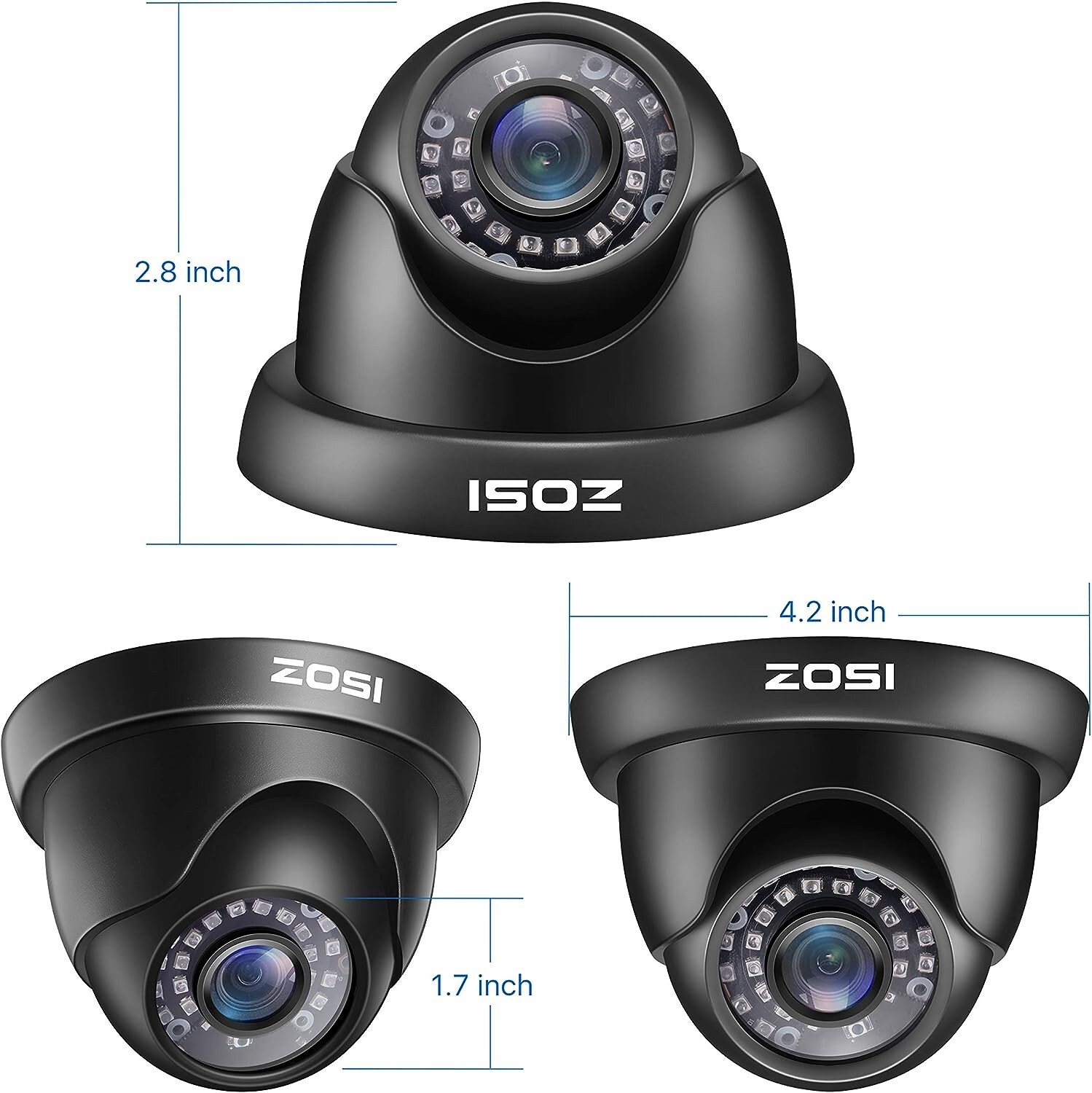 Camara de Seguridad Para Casas Vision Nocturna 1080p Camara Vigilancia Exterior