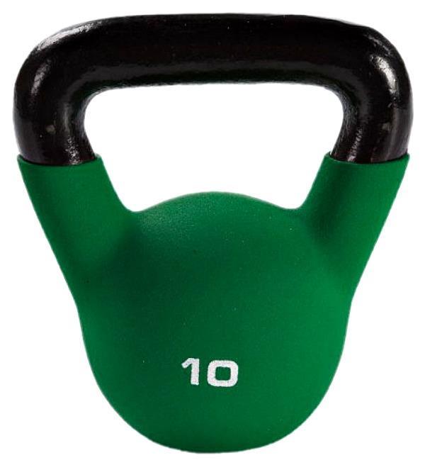 Century 10 Lbs Kettle Bells Weight in Green for Fitness, Home Gym and Workout