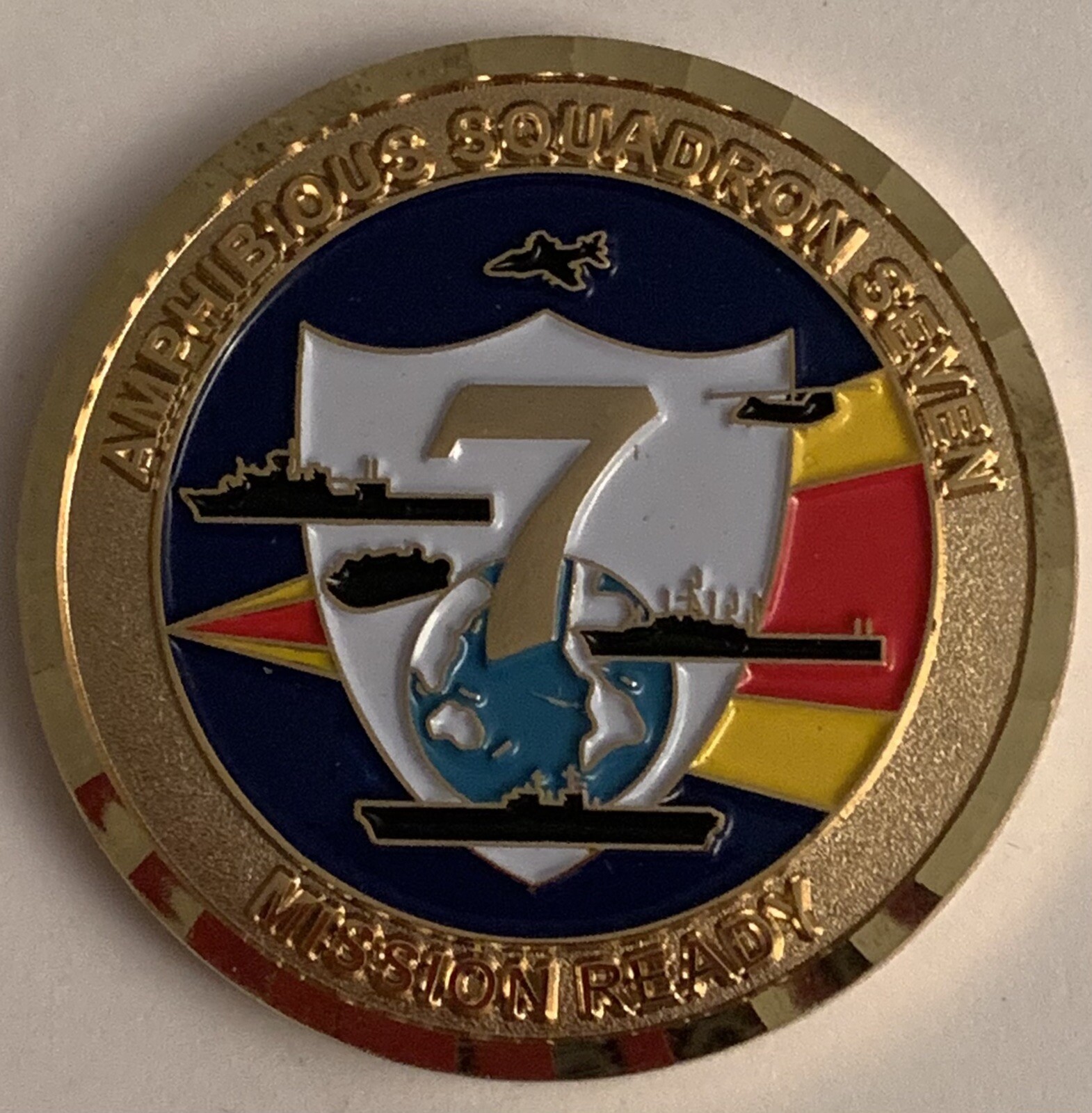 Amphibious Squadron Seven 7 Military Challenge Coin [X]