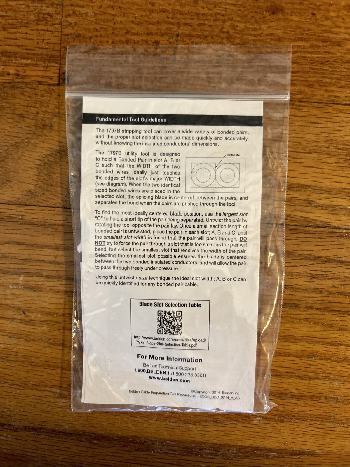 NEW: Belden Cable Preparation Tool (1797B) & Instructions Cable Stripper Prep