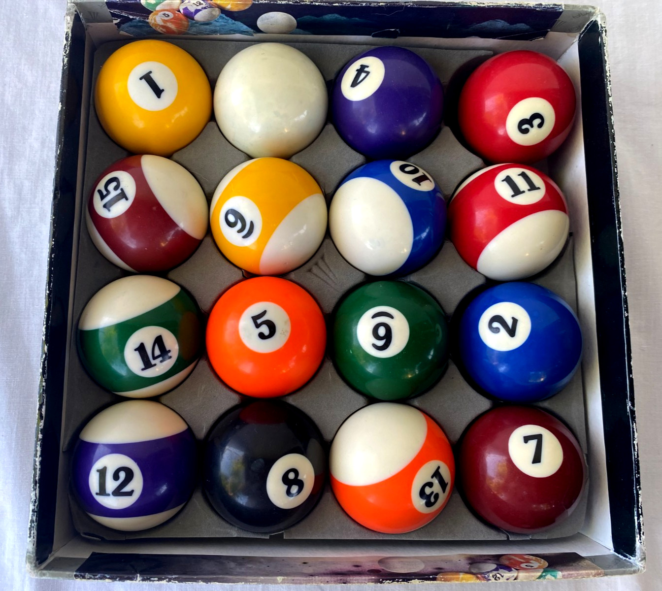 2-1/4" Billiard Balls Set 16 Piece Pool Table Balls Standard Size