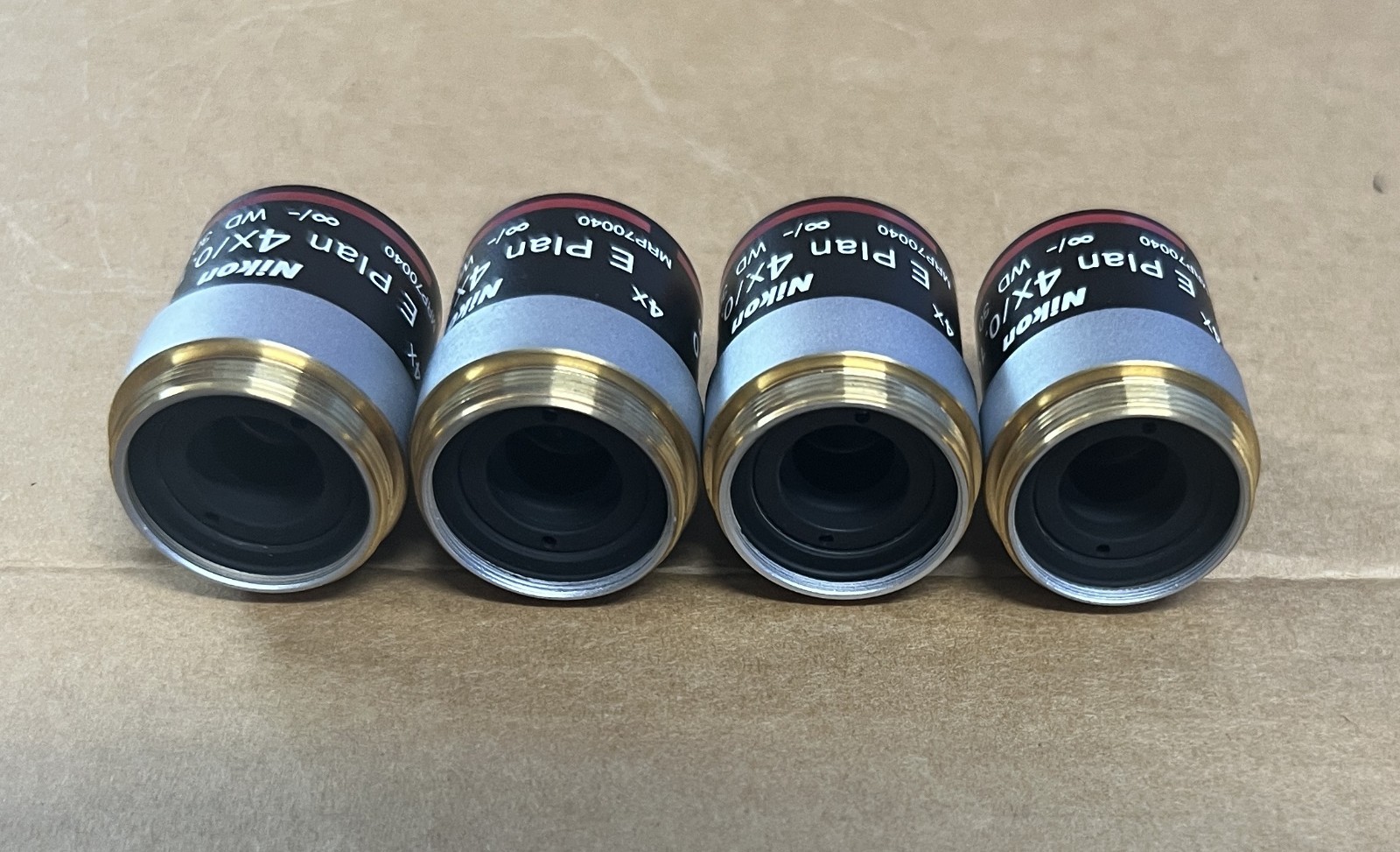 Nikon E Plan 4X/0.10 ♾/ - WD 30 Microscope Lens Objective MRP70040