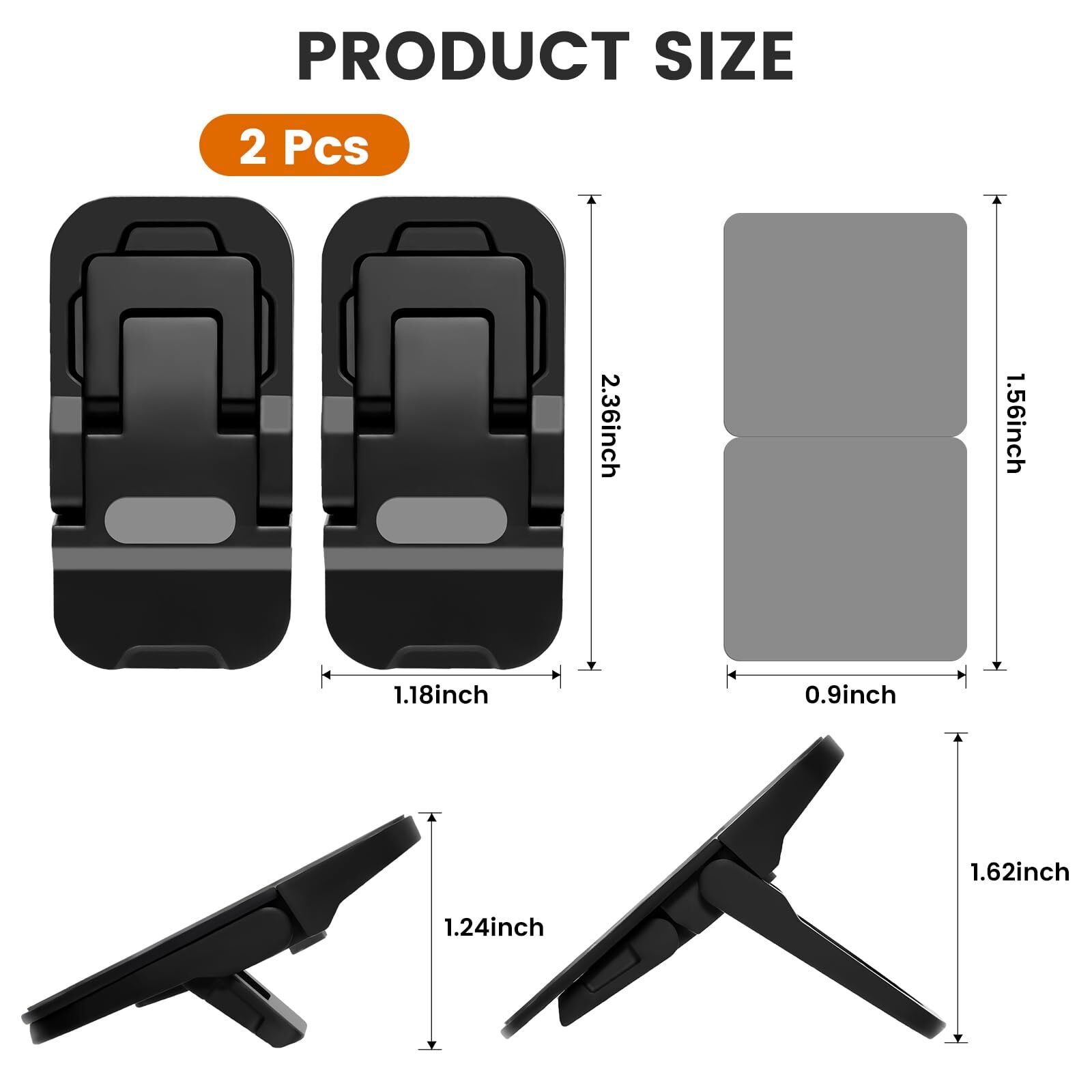 2 Pack Adjustable Height Keyboard Stand Zinc Alloy Laptop Keyboard Riser with...