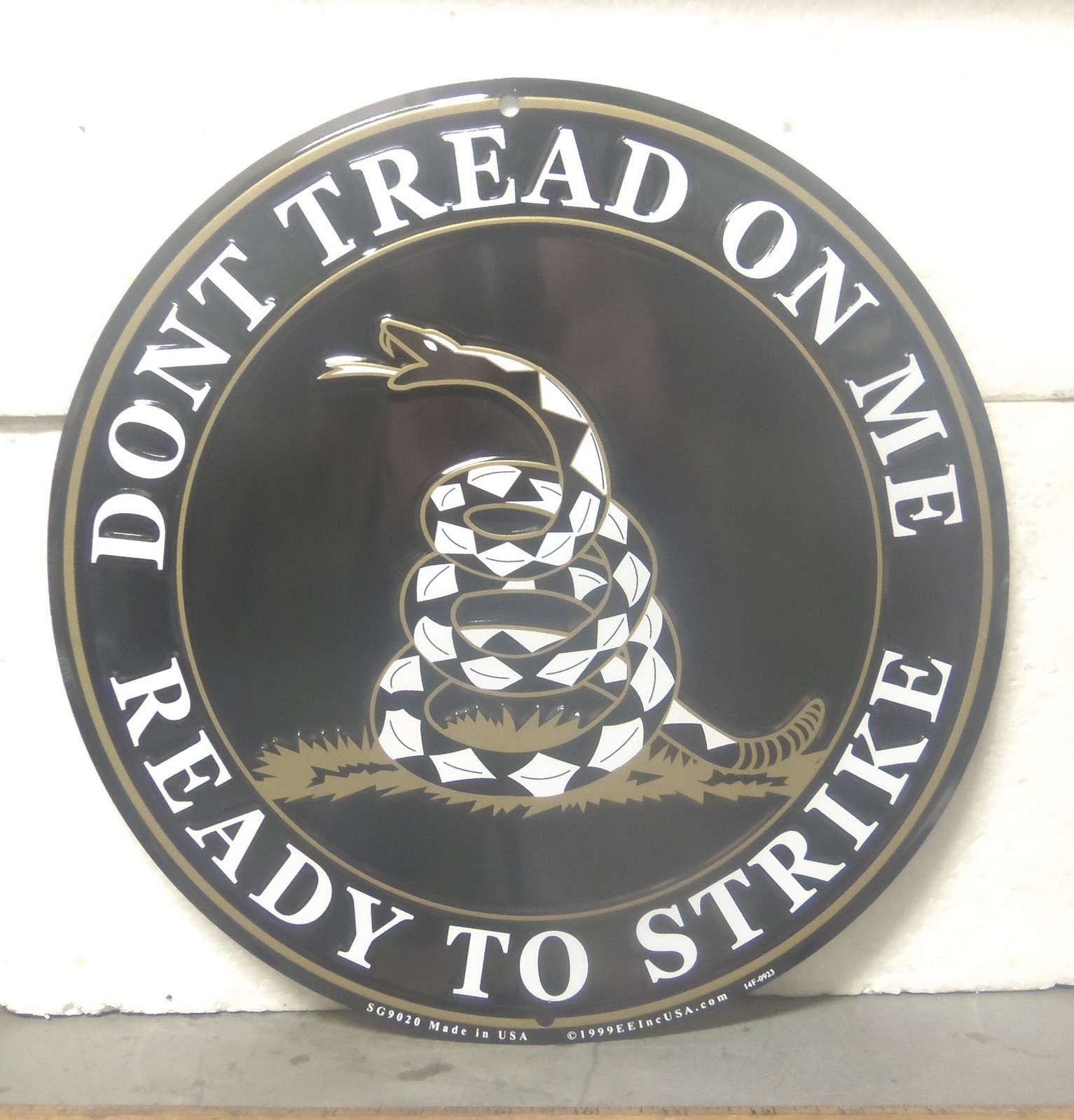 Large Don’t Tread on Me – Ready to Strike Aluminum Sign
