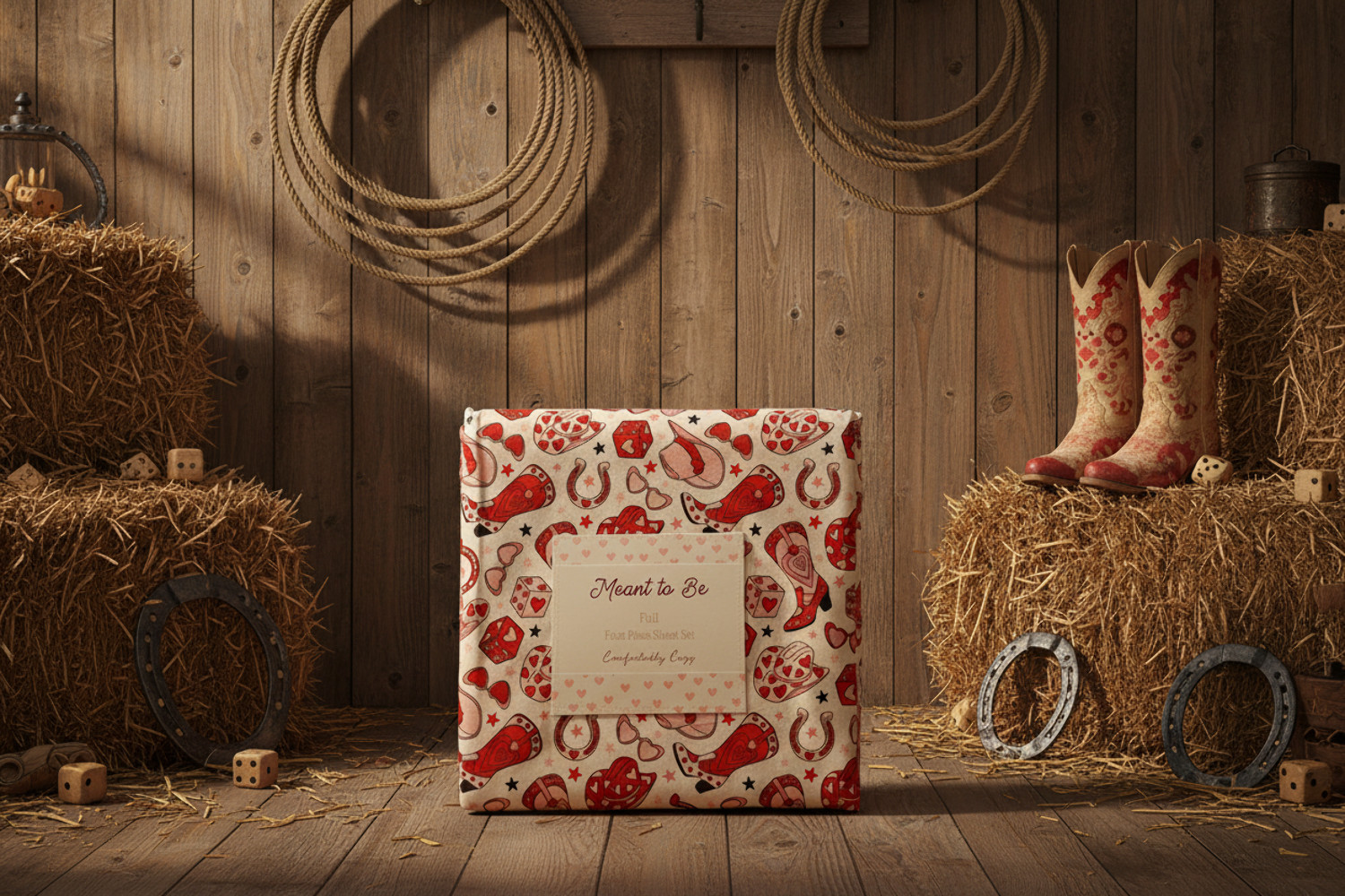 Meant To Be Valentine's Day 4pc Sheet Set (FULL)