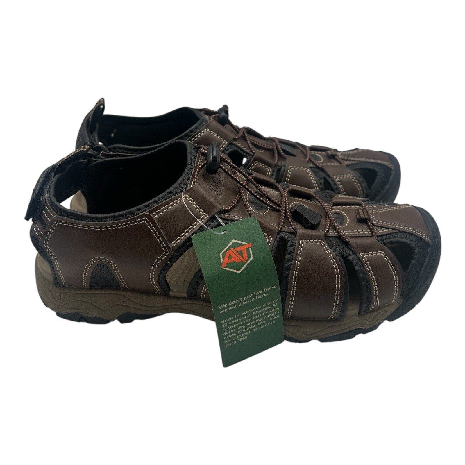 Khombu William Fisherman Sandals Mens Sz 11 Bungee All Terrain Outdoors NWT
