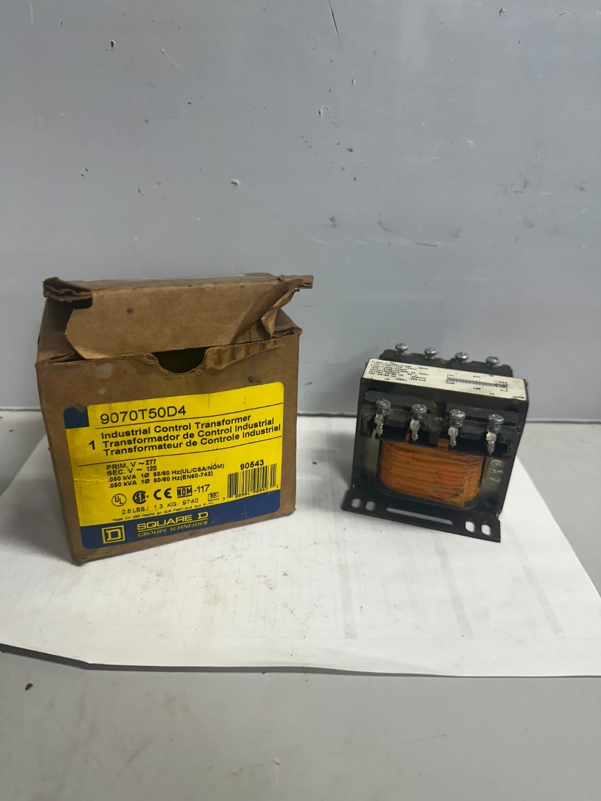 SQUARE D 9070T50D4 Industrial Control Transformer FREE SHIPPING