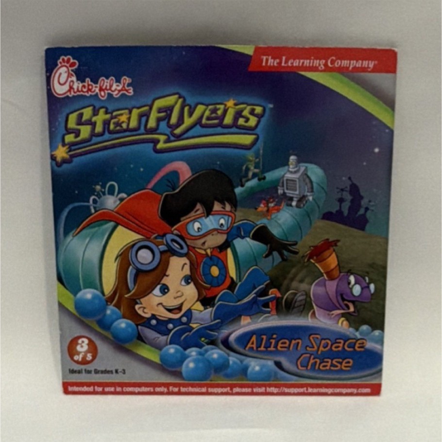 StarFlyers Alien Space Chase Chick-fil-A Promo PC CD-ROM Game Learning Company 3