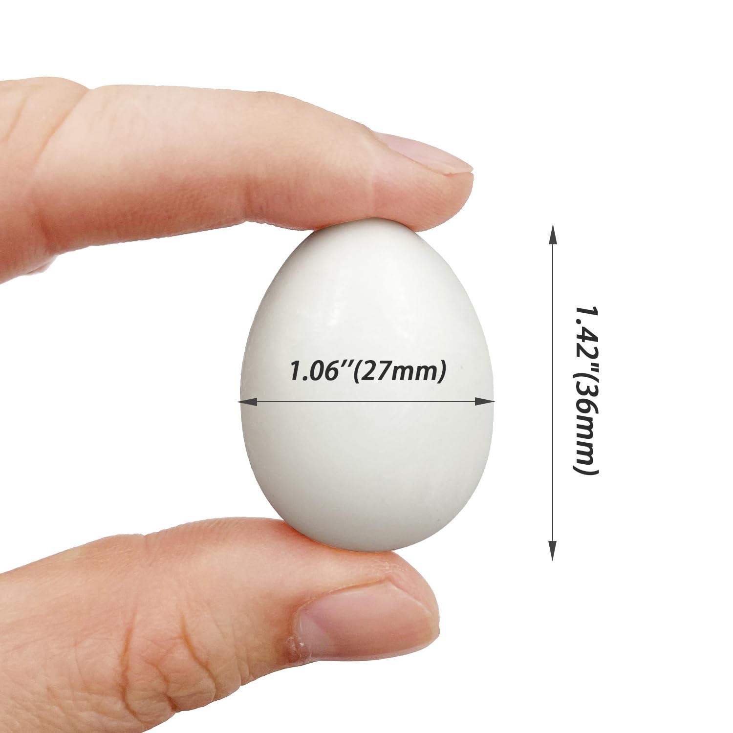 10pcs Solid Plastic Pigeon Eggs Fake for Racing Pigeons Hatching