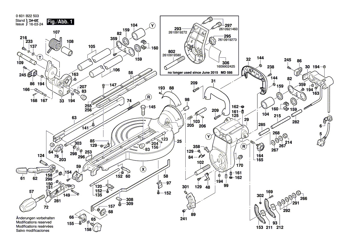 New Bosch 2610996948 Rubber Ring