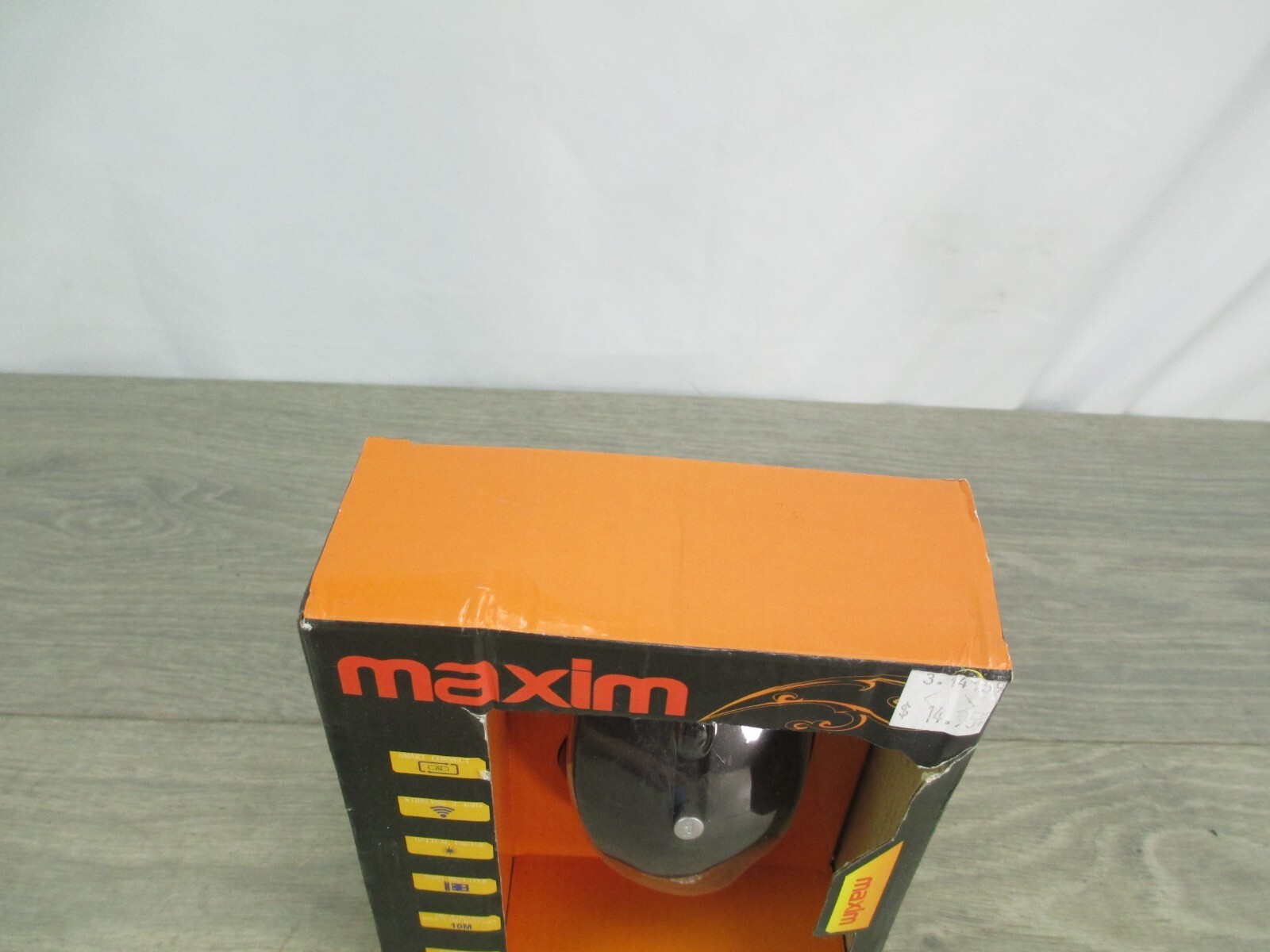 Maxim USB Wireless Optical Scroll Mouse Mice MX-M2020 Ergonomic Black NEW
