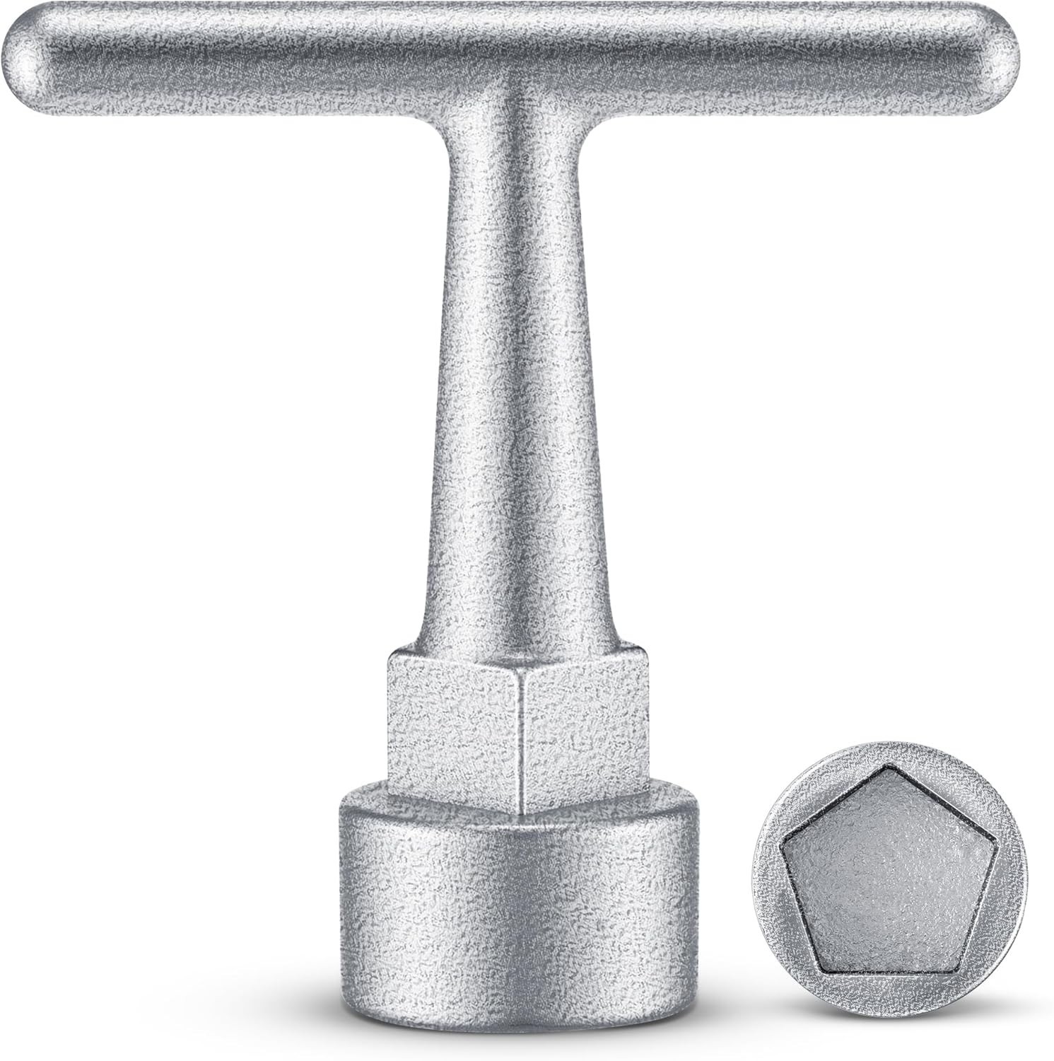 Curb Box Wrench for Pentagon Curb Boxes, Water Meter Wrench for Penta Socket,