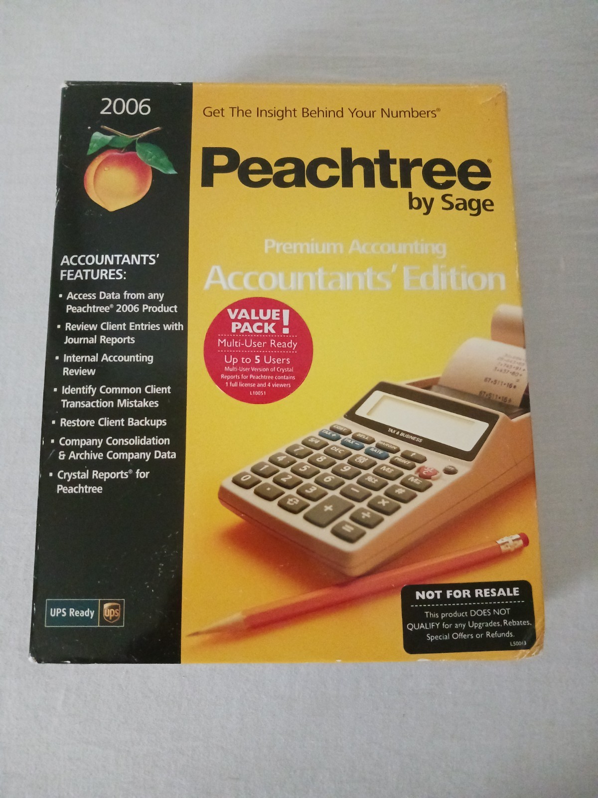 Peachtree by Sage Premium Accounting Accountant's Edition Manuals CD Serial Key