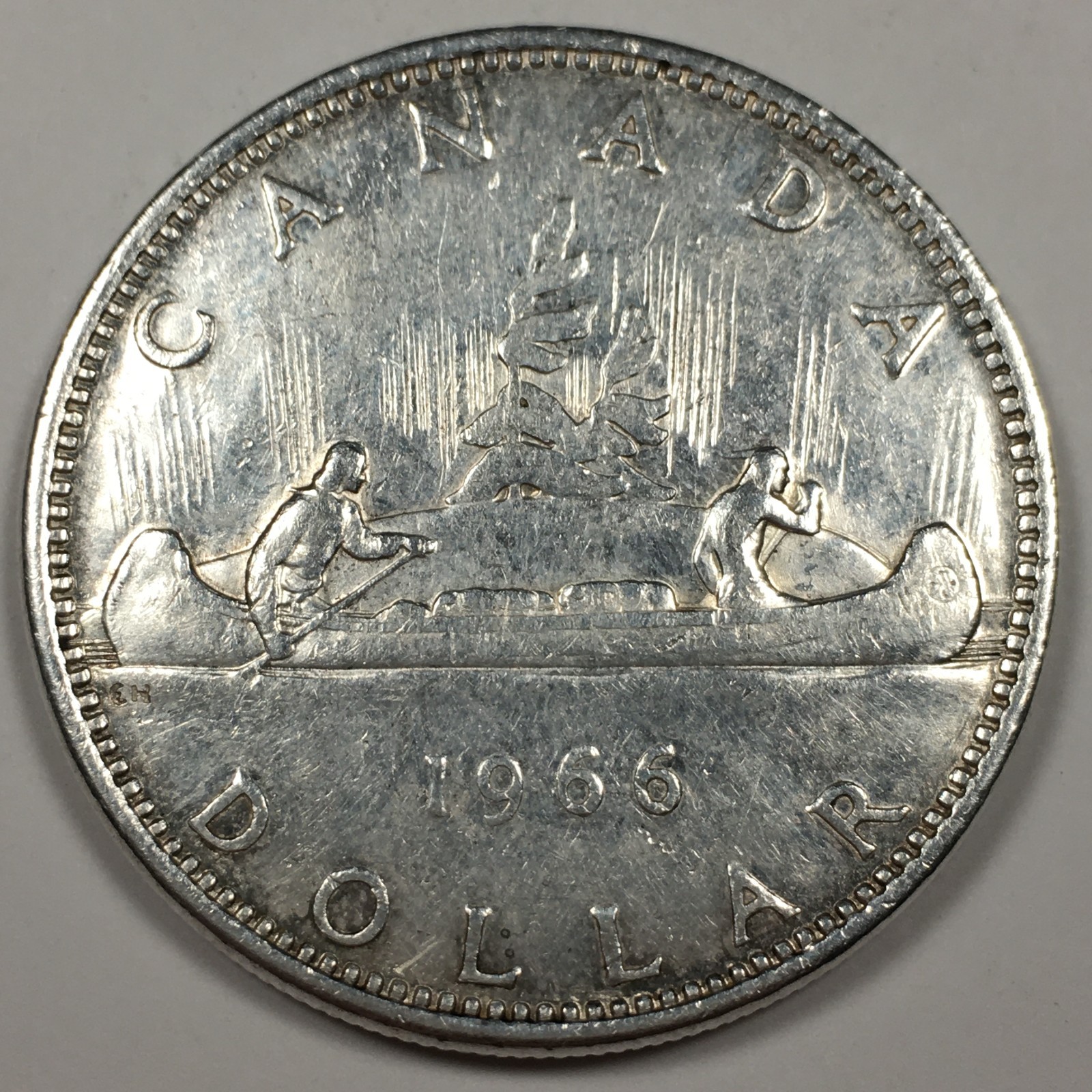 1966 Canada 80% Silver Dollar - Extremely Fine (XF) 0.6 ASW KM#64 - 8237-SF