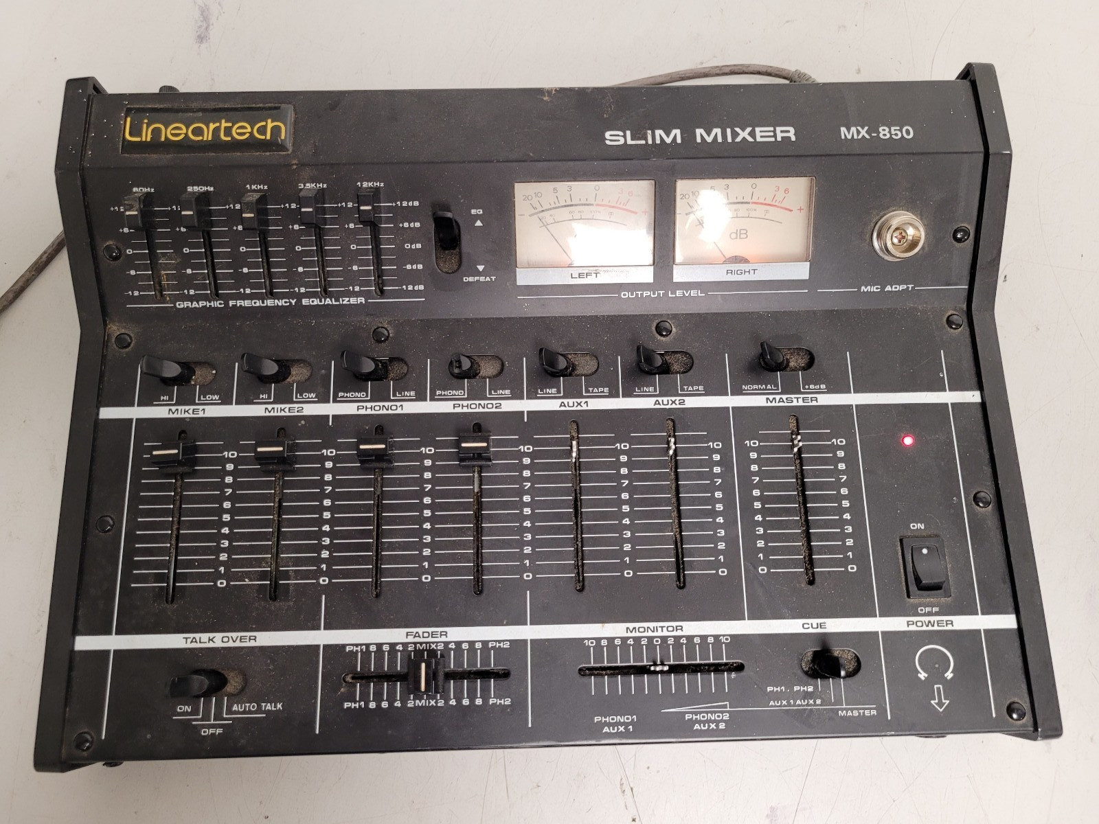 Linertech slim mixer mx 850 power tested parts 828291