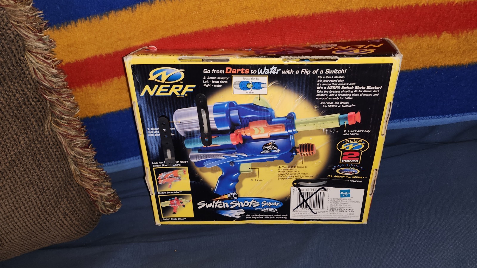 Nerf Switch Shots Super 1999 Hasbro Brand New