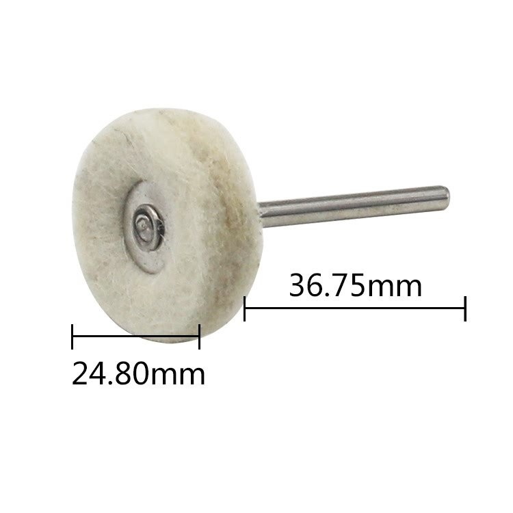 20pcs Felt Mounted Abrasive Polishing Wheel
