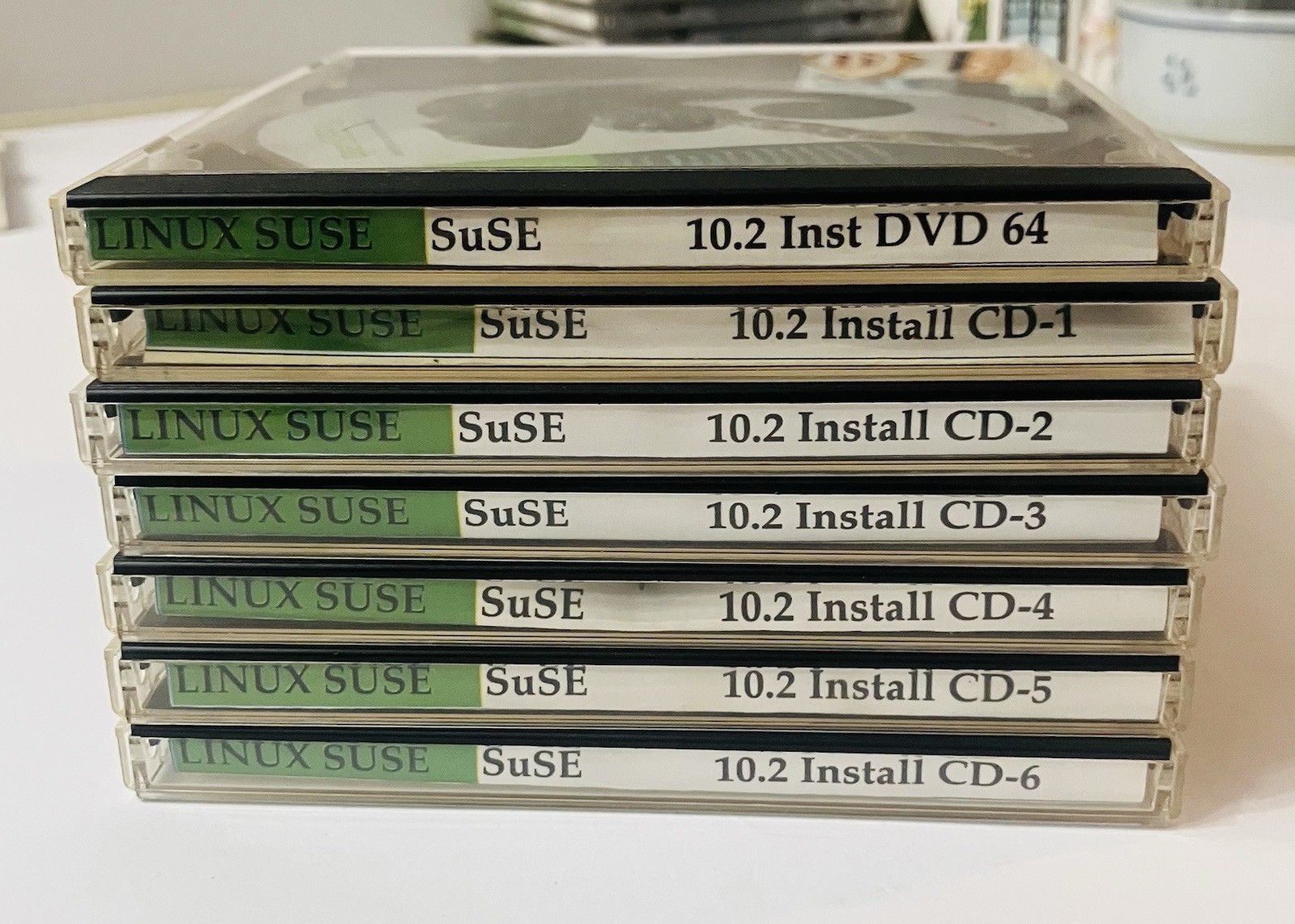 openSUSE 10.2 Linux Install Set 7 Disc DVD CD 32 64 Bit