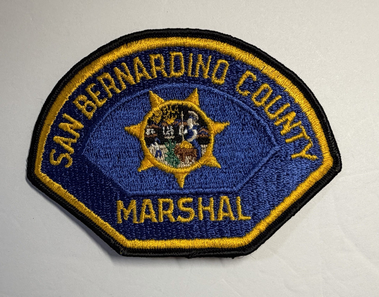 VINTAGE CALIFORNIA SAN BERNARDINO COUNTY MARSHAL PATCH #D41