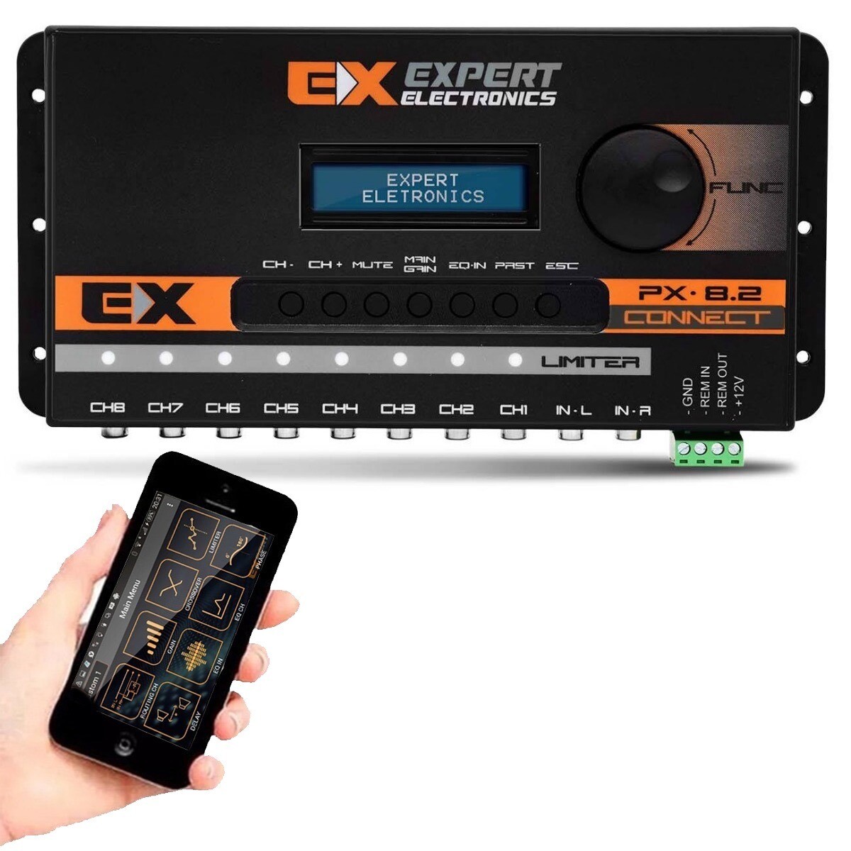 Expert PX8.2 Connect Processor Bluetooth Crossover Digital Car Audio