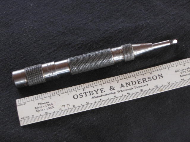 Vintage General Hardware Automatic Adjustable Center Punch #79 Machinist Tool