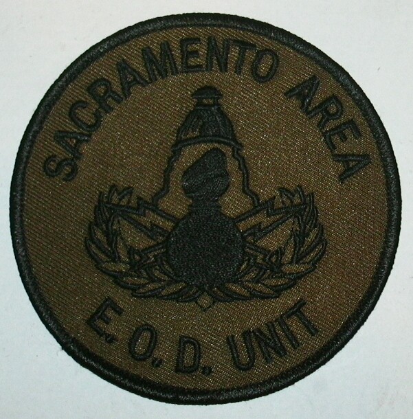US SACRAMENTO EOD POLICE PATCH