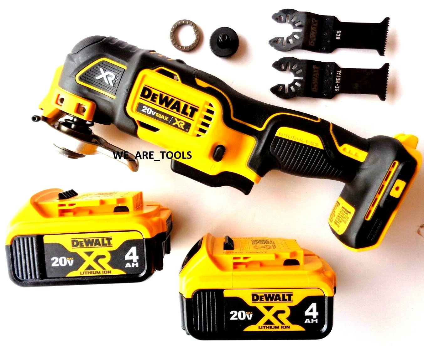 Dewalt DCS356 20V Oscillating Multi-Tool, (2) DCB204 4.0 Batteries, 2 Blades