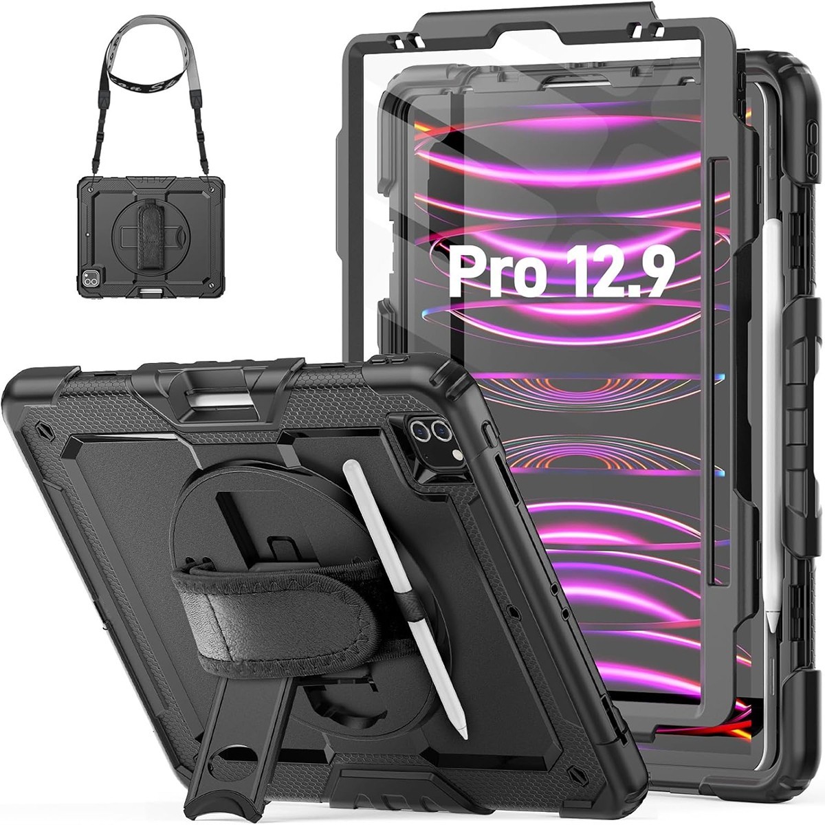 Case For iPad Pro 6th 5th 4th 3rd Generation 12.9 in Shockproof Heavy Duty Cover