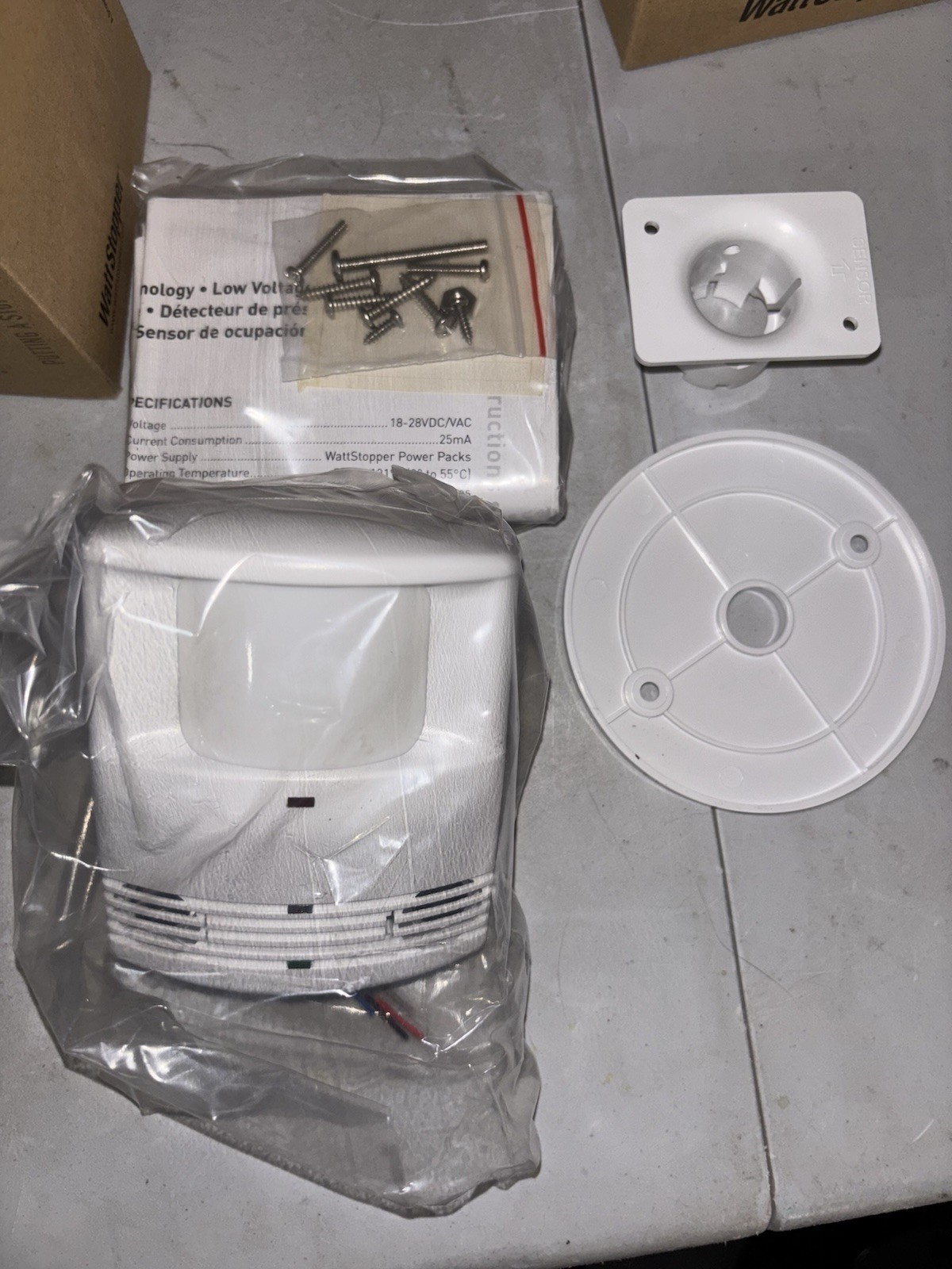 Wattstopper DT-205 Dual Technology Occupancy Sensor 24VDC, Infrared & Ultrasonic