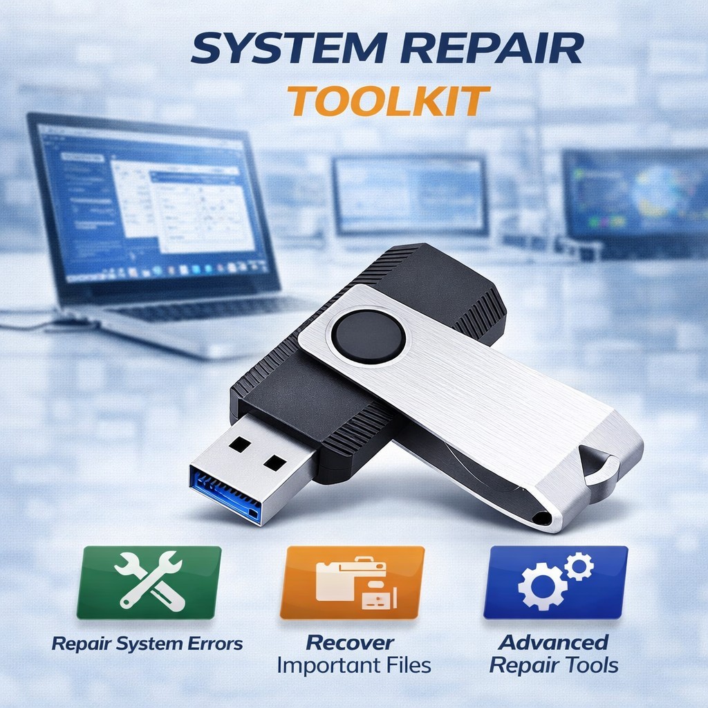 Ultimate Computer Repair Toolkit USB | Bootable Recovery & Diagnostics | 5 PACK