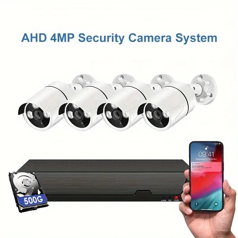 Sansco 4CH 4MP DVR 1920P HD CCTV Security Camera System Infrared Night Vision