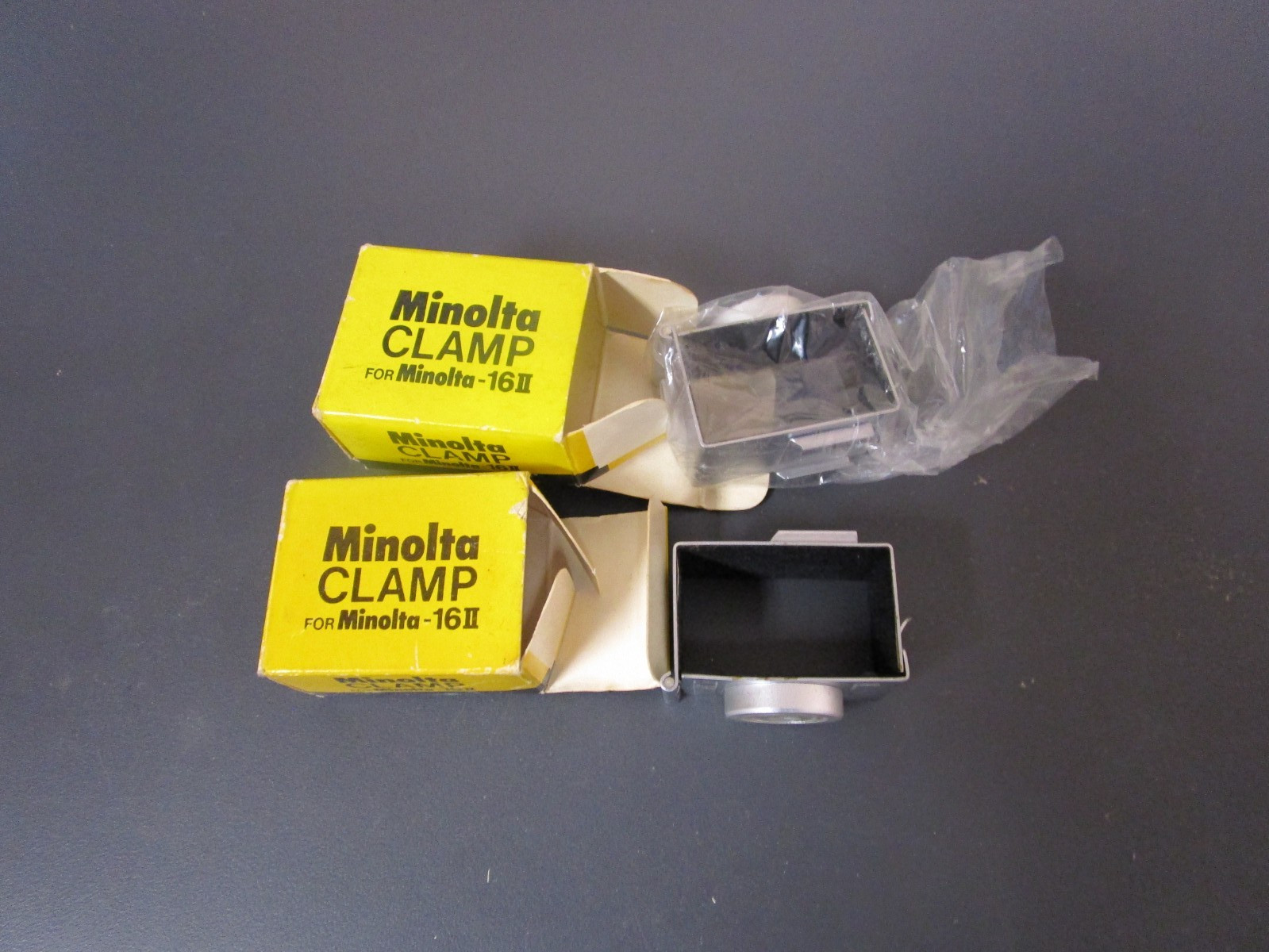 2 Minolta Flash Clamps for Minolta-16 II Camera New Old Stock
