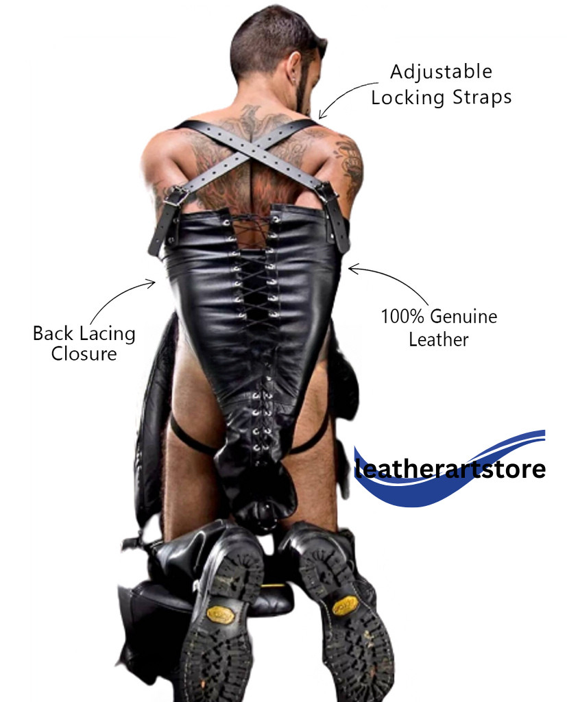 Leather Arm Binder | Adjustable BDSM Restraint Sleeve