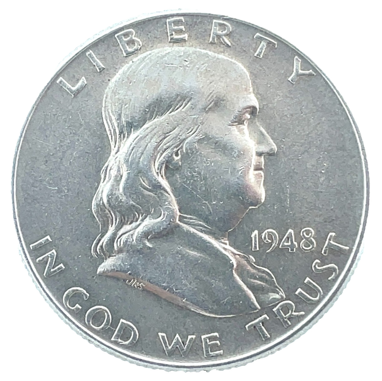 1948 Franklin Half Dollar Choice Bu-Unc. 90% Silver 50c US Coin #7