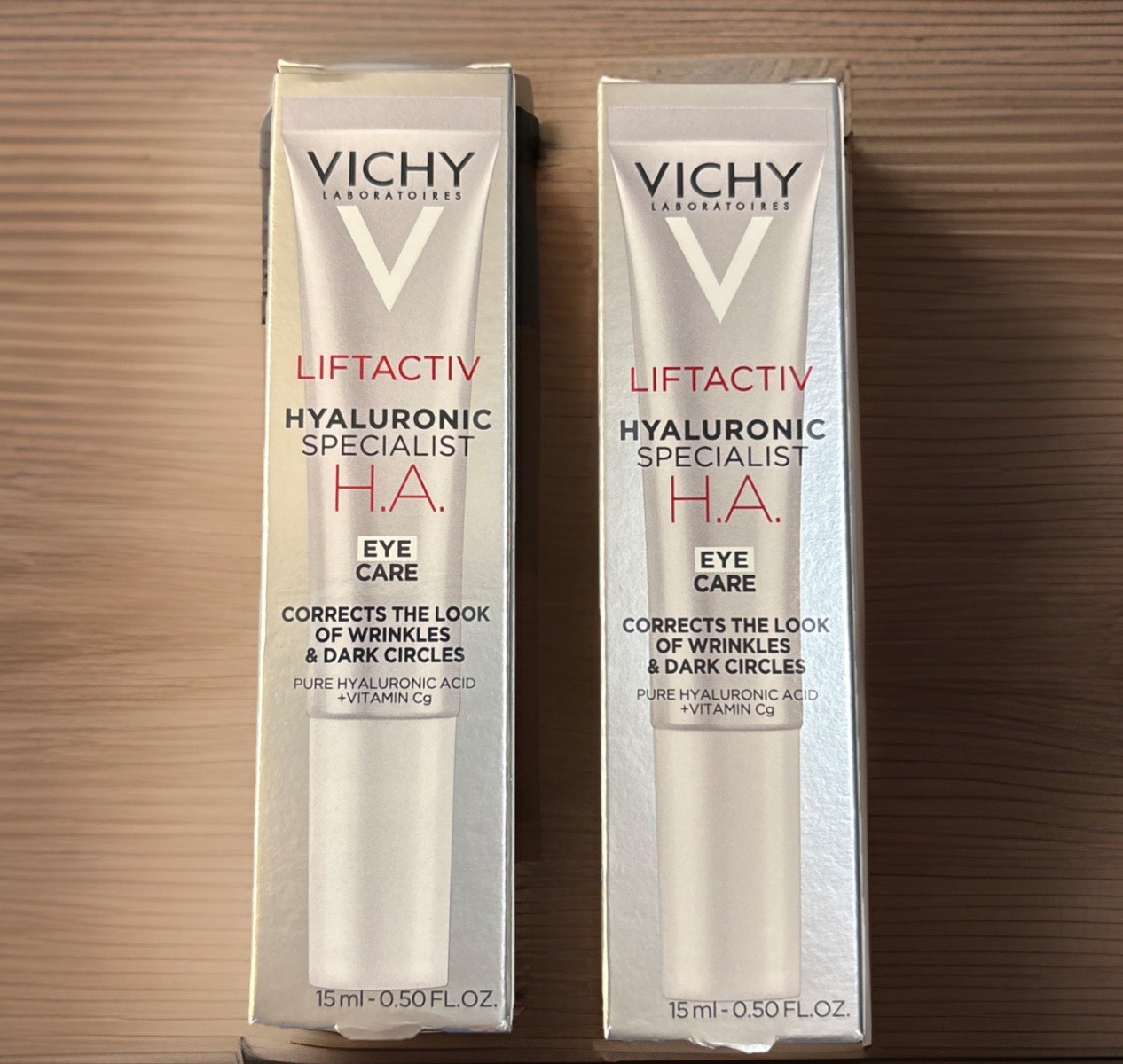 Vichy Liftactiv H.A. Anti-Wrinkle Firming Eye Cream 15 ml EXP 04/2028 Lot of 2!
