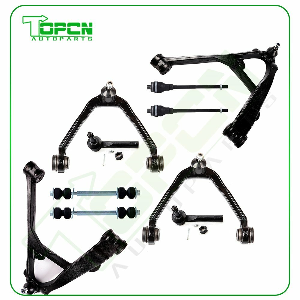 For Chevrolet Suburban GMC Sierra Yukon Control Arm Ball Joint Tie Rod 10 pc Kit
