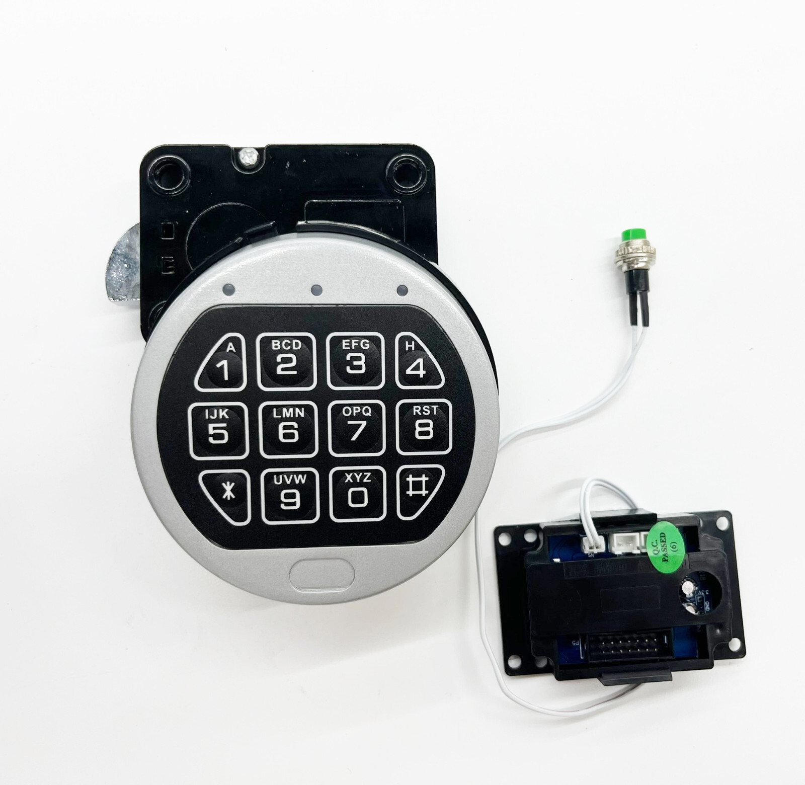 Gun Safe Lock Replacement Chrome Keypad Electronic Safe Lock With Swing Bolt