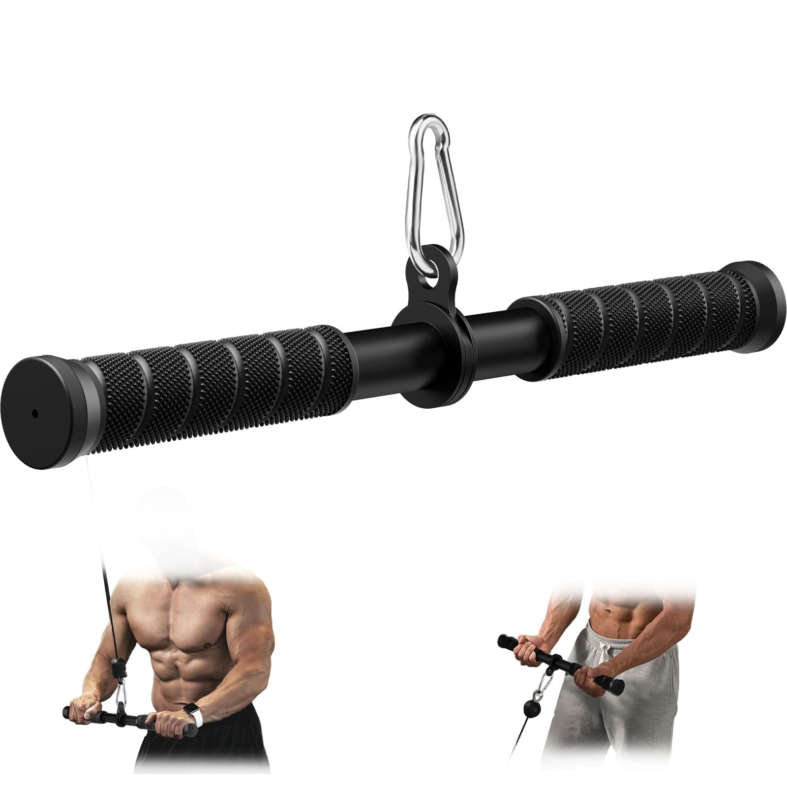 Tricep Pressdowns Straight Bar Cable Attachment ï¼Œ360 Degree Rotating Bicep Pu