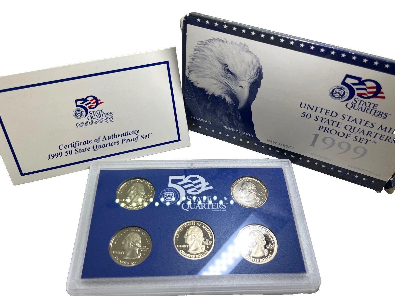 1999 United States Mint 50 State Quarters Proof Set ***NOS***